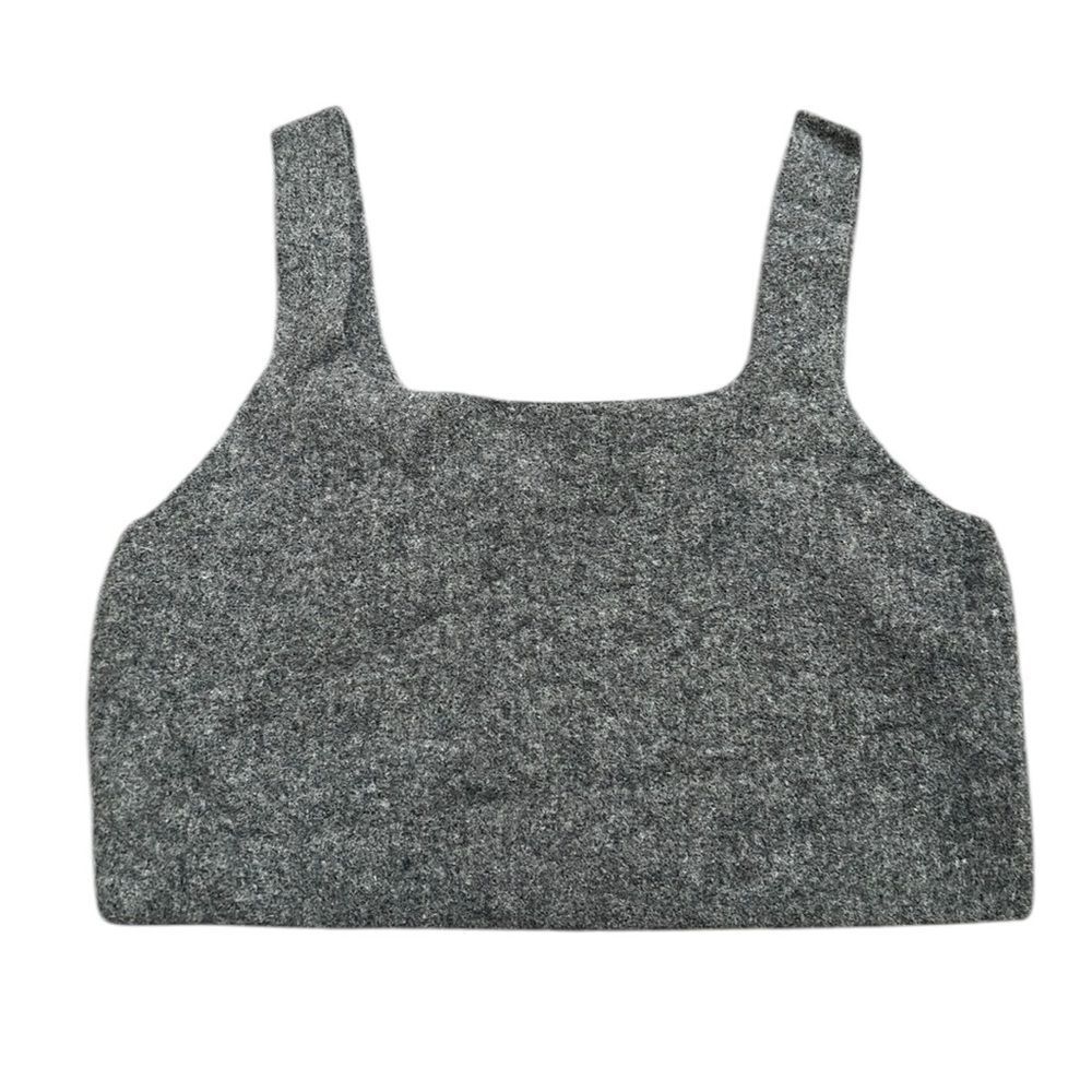 Everlane Gray Crop Tank Bralette Womens Medium NWT Minimalist